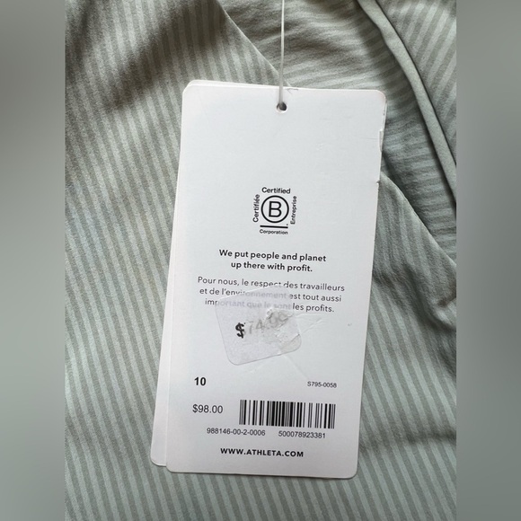 ATHLETA Womens Brooklyn Ankle Pant Lightweight Textured Jogger Active Size 10 - Picture 11 of 12